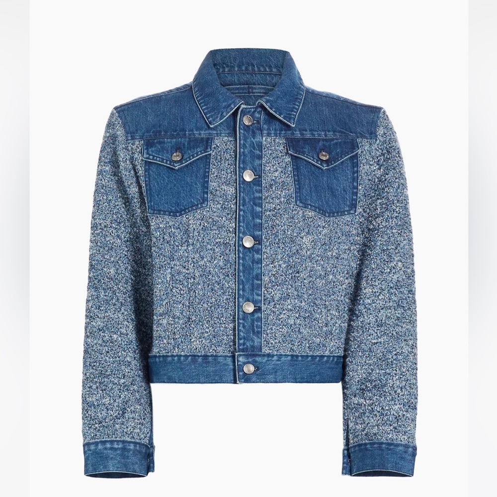 SIMKHAI Baylin Denim & Knit Jacket